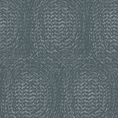 Grafisch behang Profhome 333731-GU vliesbehang glad met grafisch patroon mat blauw zilver 5,33 m2