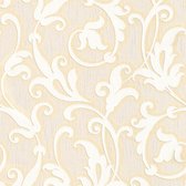 Papier peint aspect textile Profhome 954907-GU papier peint textile texturé aspect textile mat beige crème or 5,33 m2