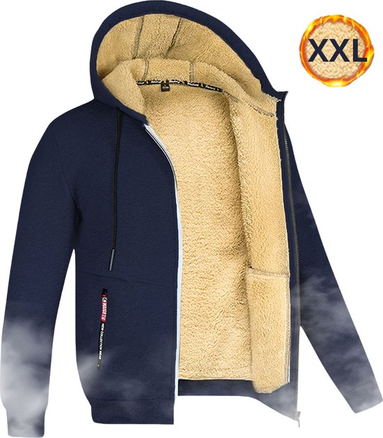 Indicode Inboulton winterjas voor heren met verborgen ritssluiting en capuchon, warme herenjas, leger, M