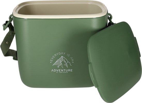Norlander Koelbox Adventure - 5 Liter - Met draagriem - Polypropyleen - Groen van Norlander — afbeelding 2