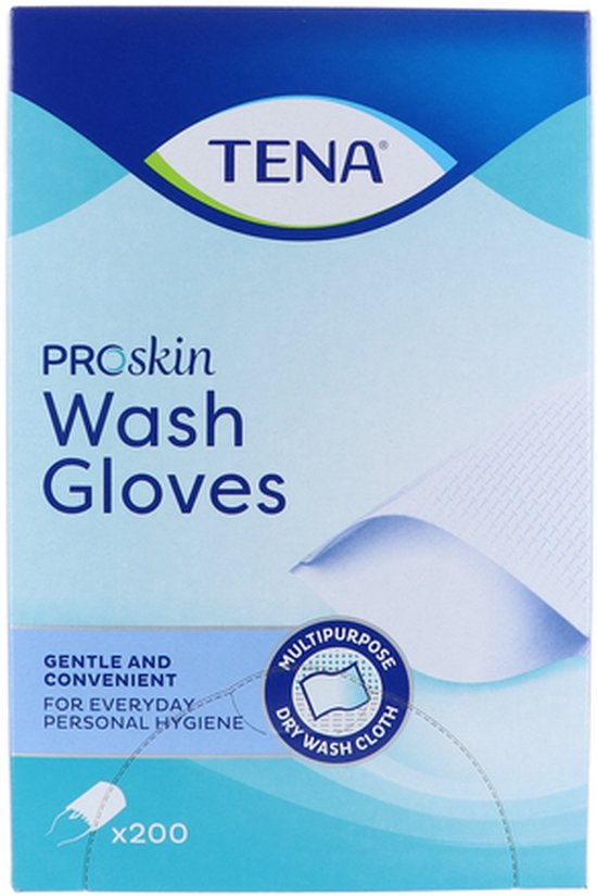 Tena Wash Glove – Sans – PZN 04941981 – Lot De 200 Gants De Toilette Jetables