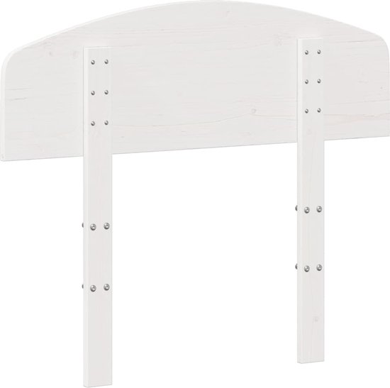 vidaXL-Tête de lit- 75 cm-pin massif-blanc
