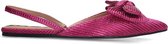 Sacha - Dames - Roze metallic slingbacks met strik - Maat 36