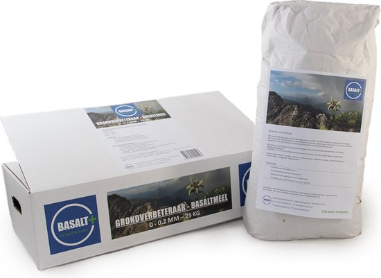 Grondverbeteraar - Basaltmeel - 0 tot 0,2mm - 25KG | bol