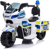 Moto électrique pour enfants - Moto de Police - Bonne qualité - Véhicules à batterie - 6V - 5KM/H - Wit