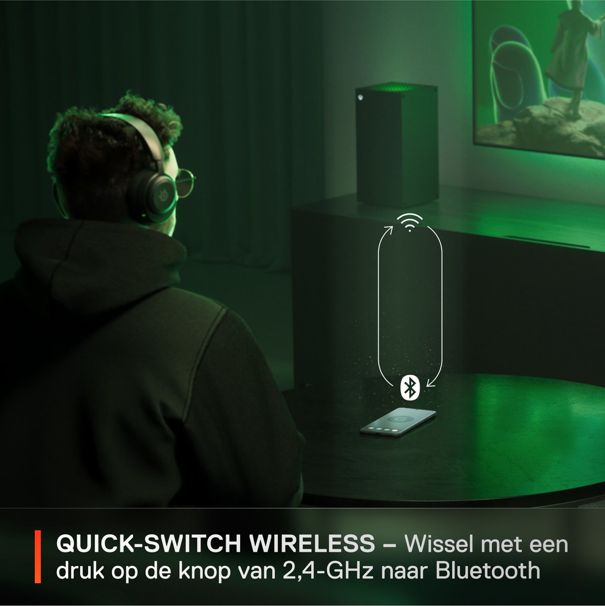 SteelSeries Arctis Nova 5X Wireless - Draadloze Gaming Headset - 60 uur accuduur - Xbox, PlayStation, PC, Switch & Mobiel - Zwart thumbnail 4