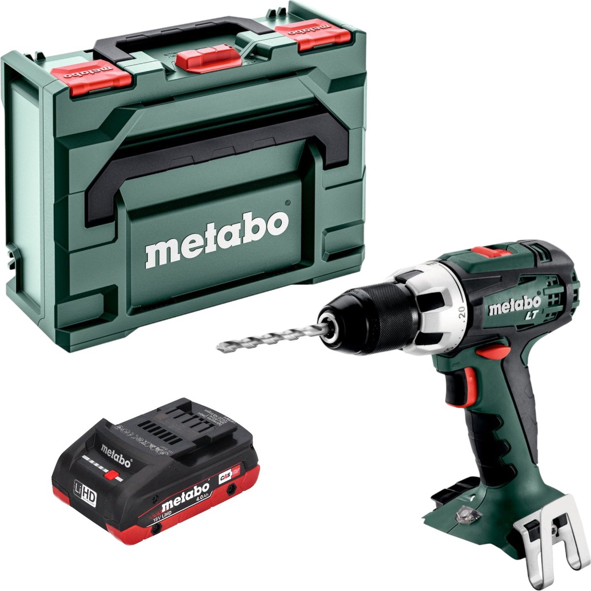 Metabo BS 18 LT accuboormachine 18 V 60 Nm + 1x LiHD accu 4.0 Ah + metaBOX - zonder lader
