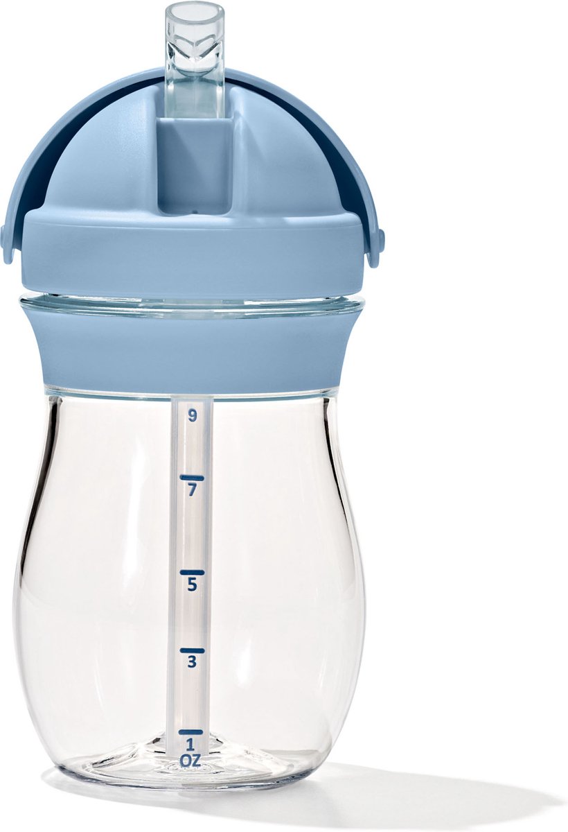 Goedkoopste OXO tot Transitions Rietjesbeker - Drinkbekers - Drinkbeker met rietje - Drinkbeker baby - 250 ml - Dusk