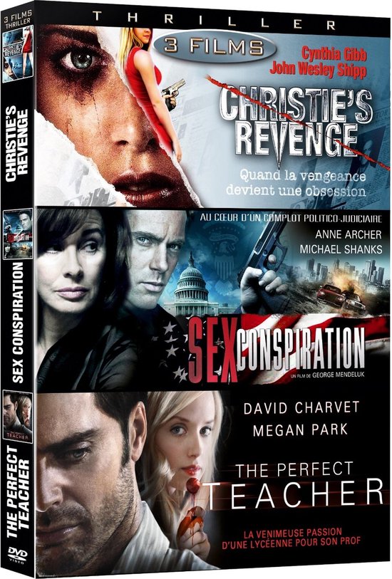 Coffret Thriller : Christie's Revenge, Sex Conspiration, The Perfect Teacher