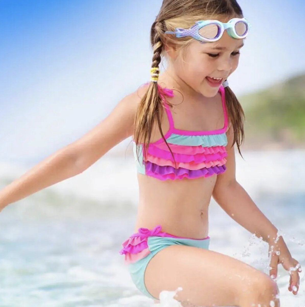 findway Zwembril voor kinderen, 2 stuks, duikbril voor kinderen van 3 findway Zwembril voor kinderen, 2 stuks, duikbril voor kinderen van 3