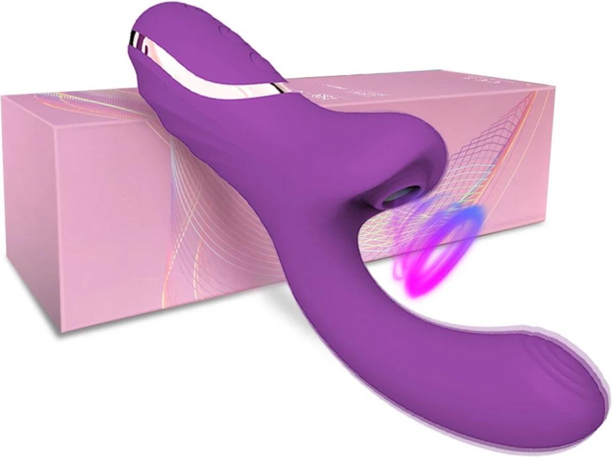 ALLGoods. Krachtige Clitoris Zuiger – Sex Toys voor Vrouwen Luchtdruk - Zuigende Masturbator - Sex Toys Femme - Rose Vibrator - Bewegende Dildo - USB-Oplaadbaar - Waterdicht - Discreet Verzonden