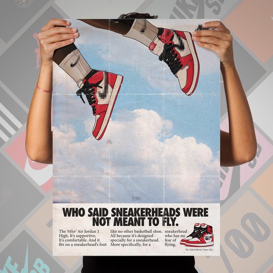 Sneaker Poster J1 Chicago Flight