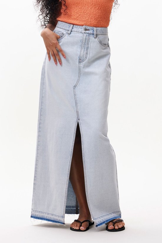 Catwalk Junkie Maxi Denim Skirt Rokken Dames - Blauw - Maat 36