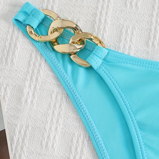 Livano Bikini Femme – Bikini Filles – Maillot de Bain – Push Up – Maillot de Nager – Set Sexy – Haut et Bas – Blauw – Taille S