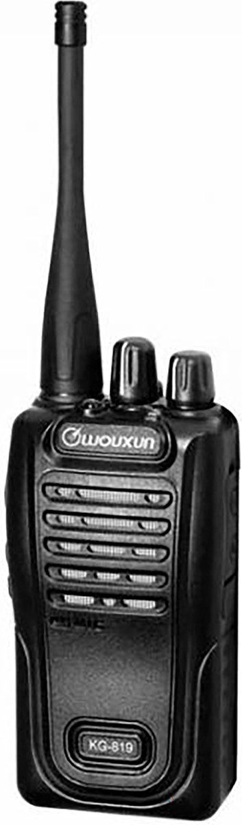 Set van 6 Wouxun KG-819 UHF IP55 PMR446 Portofoons met multilader