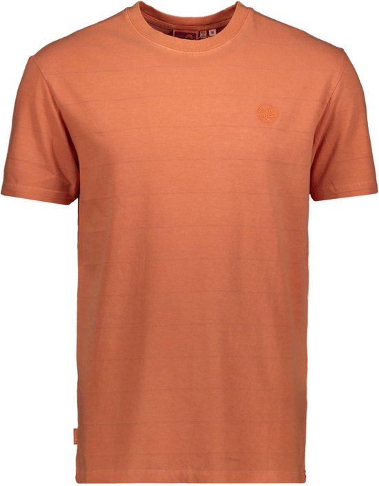 Superdry T-shirt Vintage Texture Tee M1011570a Smoked Rust Orange Mannen Maat - L