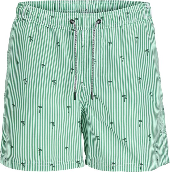 Jack & Jones Junior Zwemshort Jongens JPSTFIJI Gestreept Groen