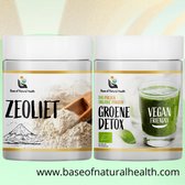 Kracht van Zeoliet (100 g) en Bio Green Detox (250 g) - Detox Boost voor een Gezonde Levensstijl - Reinig je lichaam - Verhoog je energie en Verbeter je algehele gezondheid!
