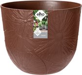 Elho Fuente Lily Rond 30 - Pot De Fleurs pour Intérieur & Extérieur - Ø 29.5 x H 24.3 cm - Marron