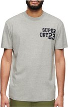 Superdry Embroidered Superstate Ath Logo T-shirt Met Korte Mouwen Grijs M Man