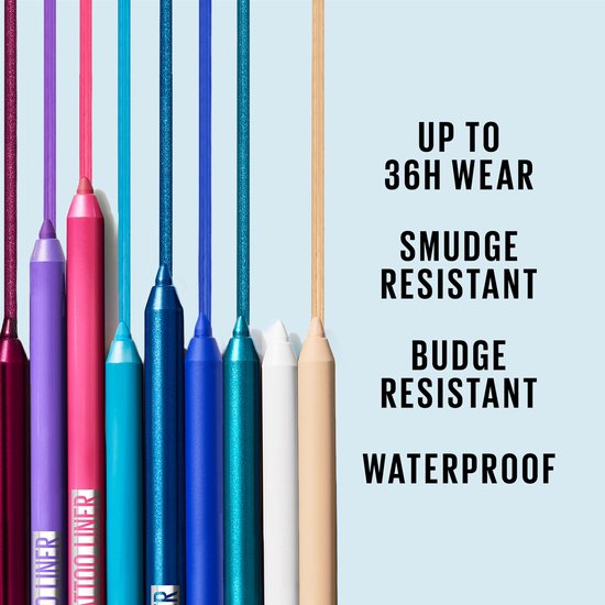 Maybelline New York Tattoo Liner 900 Deep Onyx Zwart Waterproof Oogpotlood