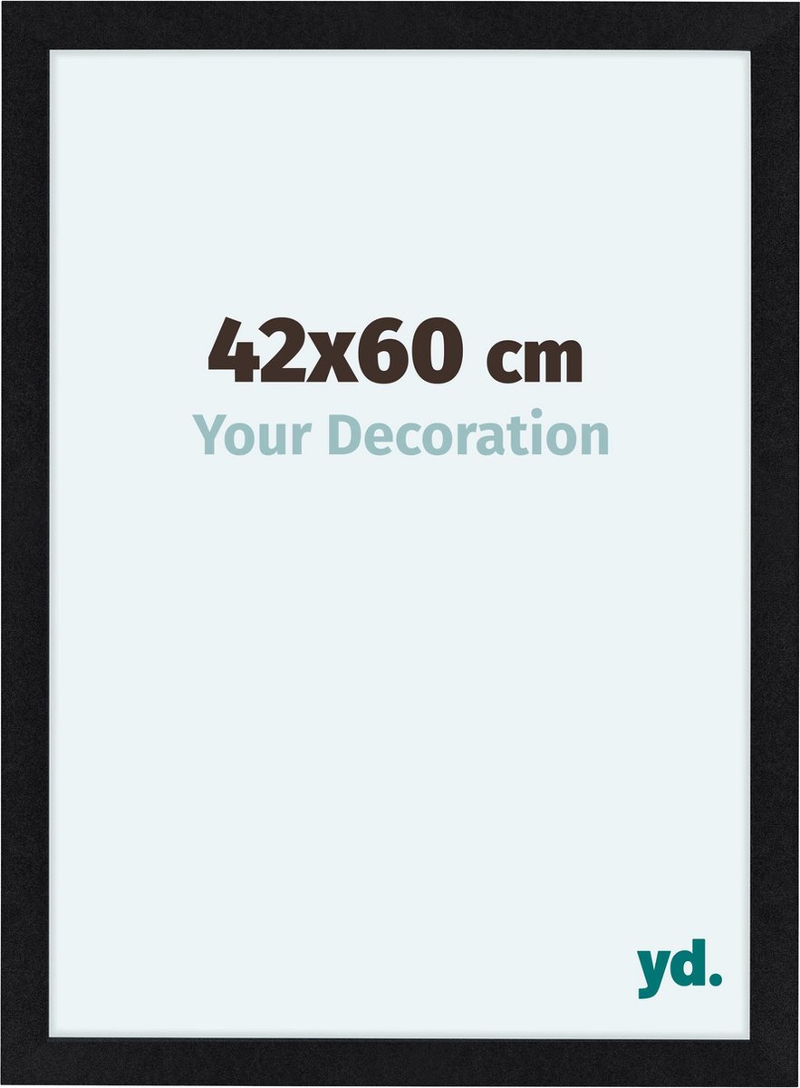 yd. Your Decoration - Fotolijst 42x60 cm - MDF - Zwart Mat - Como
