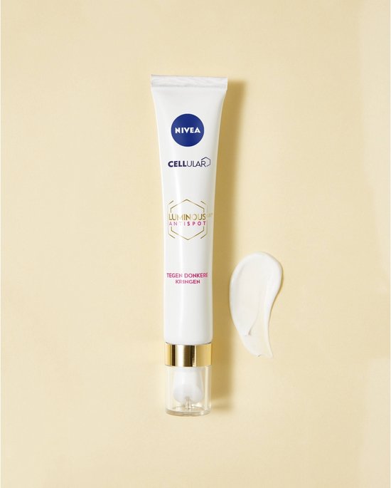 NIVEA CELLular LUMINOUS630 Oogcontourcrème - Oogcrème Donkere Kringen en Wallen en Anti rimpel - Alle huidtypen - Met hyaluronzuur en cafeïne - Eye Cream - 15 ml
