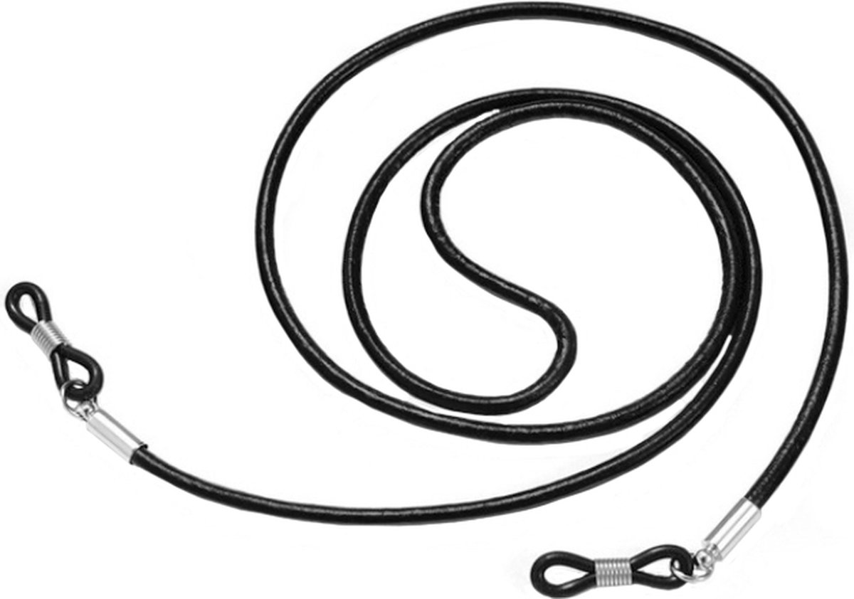 Zwart PU Leren Koord voor Zonnebril of Leesbril - LGT Jewels