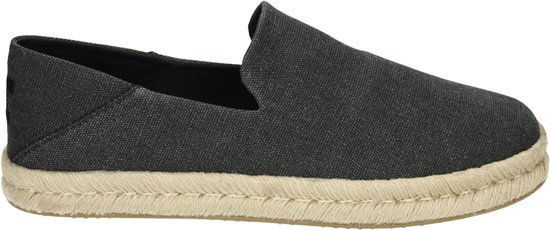 Toms Santiago Recycled Cotton Canvas Black Slip-on