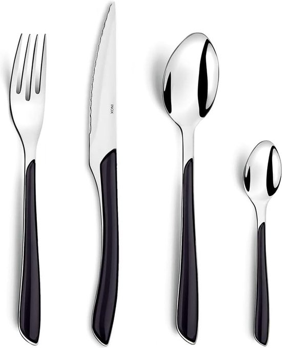 Esmeyer bestekset Silke van roestvrij staal 18/0 24-delig, zilver, 24-delig