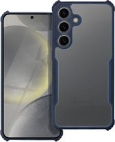 Case2go - Hoesje geschikt voor Samsung Galaxy A55 5G - Shockproof Back Cover - Anti Drop Case - Donker Blauw