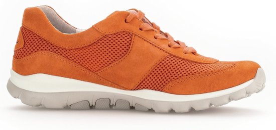 Gabor rollingsoft sensitive 46.966.32 - dames rollende wandelsneaker - oranje - maat 37 (EU) 4 (UK)