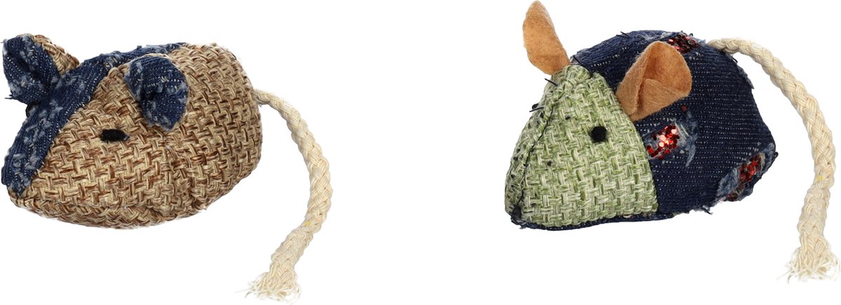Flamingo Milan - Speelgoed Katten - Ps Muis Milan Mix 16,5cm - 2st - 131776 - 2st