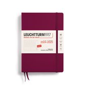 Agenda académique hebdomadaire Leuchtturm1917 - agenda - 18 mois 2024 - 2025 - couverture rigide - A5 - rouge port
