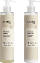 Derma Eco Shampoo - Conditioner - 250 ML - Parfumvrij - Vegan - Hydraterend - Glanzend haar