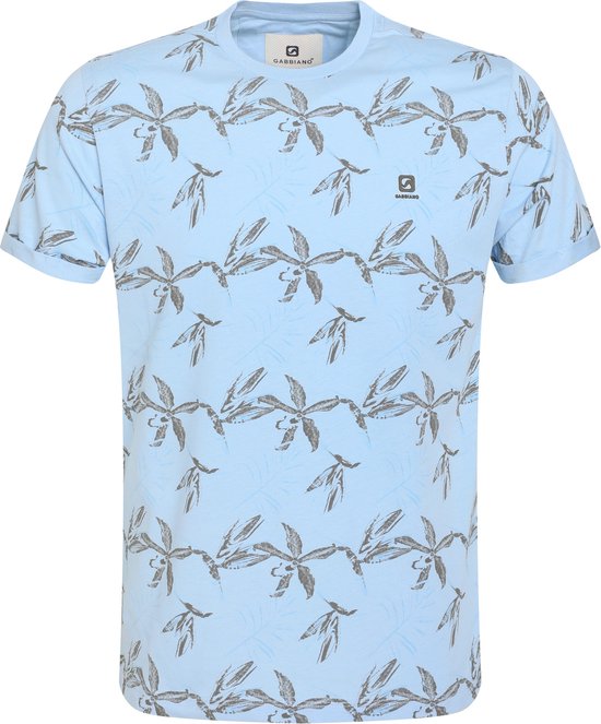Gabbiano T-shirt T Shirt 154519 Tile Blue Mannen Maat - S