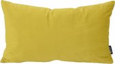Housse de coussin longue en velours moutarde | Velours - Polyester | 30 x 50 cm