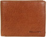 Bellugio - [Cognac Ultra] - Luxe Leren portemonnee portefeuille voor mannen heren zwart speciaal RFID - Vaderdag Cadeau Geschenkidee Verjaardagscadeau voor hem - HandbagsUniverse