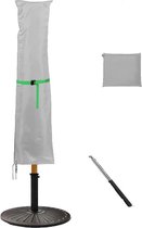 Parasolbeschermhoes, hoes voor parasols, waterdicht, parasolhoes met intrekstang en intrekkoord, 240 x 57 x 57 cm