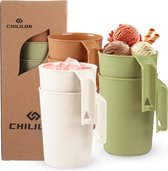 Bekers, plastic bekers, onbreekbare drinkbekers van 350 ml, 6 herbruikbare koude bekers, kopjes voor koffie, thee, melk, sap