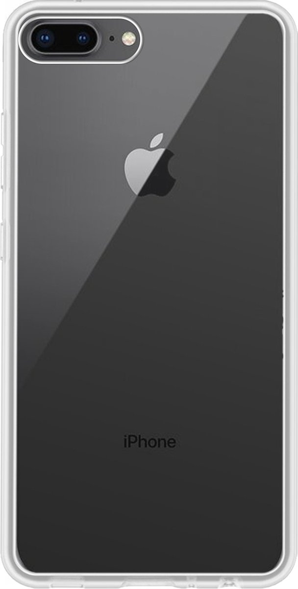 Hoes Geschikt voor iPhone 6 Hoesje Cover Siliconen Back Case Hoes - Transparant