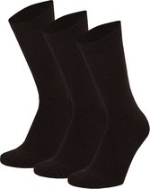 Apollo - Dames sokken - Sokken katoen dames - Sokken - Donker Bruin - Maat 35/42 - Dames sokken katoen 39 42 - Dames sokken naadloos