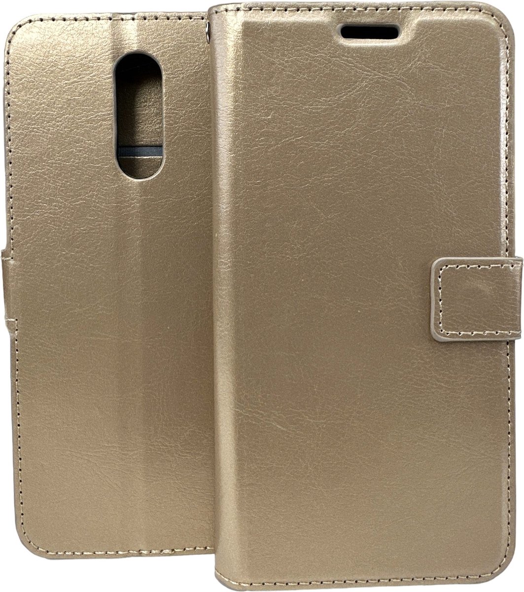 Bookcase Geschikt voor: Nokia 2.3 - Goud - portemonnee hoesje