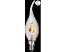 Kaarslamp - E14 - 3W - Super Warm Wit <2200K - Filament - Helder