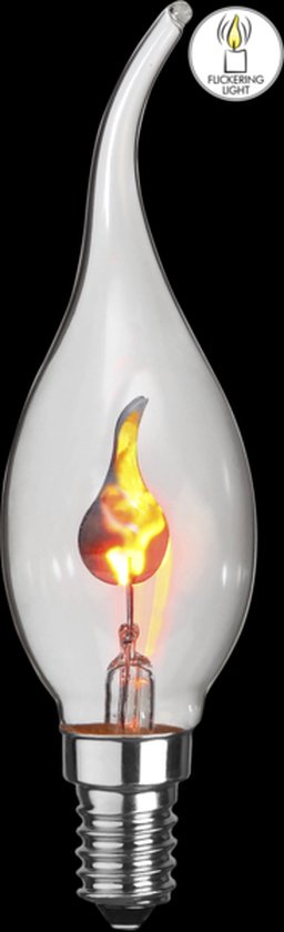 Ampoule E14 "flamme clignotante", parfaite pour les lustres