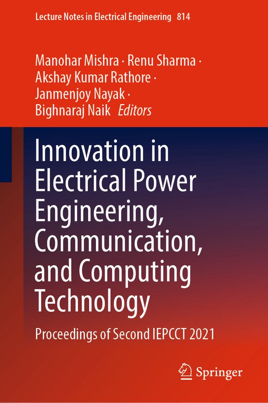 Lecture Notes in Electrical Engineering814- Innovation in El ... - cover