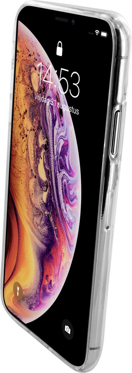 Mobiparts Doorzichtig Hoesje geschikt voor Apple iPhone XS Telefoonhoesje Flexibel TPU | Mobiparts Classic Backcover | Doorzichtig Telefoonhoesje iPhone XS | iPhone XS Case | Back Cover - Transparant