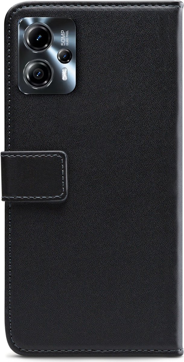 Mobilize Telefoonhoesje geschikt voor Motorola Moto G23 Hoesje | Mobilize Classic Gelly Wallet Bookcase Portemonnee | Pasjeshouder voor 2 Pasjes | Telefoonhoesje voor Pinpas / OV Kaart / Rijbewijs - Zwart