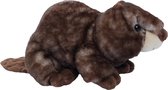 Pia Soft Toys Knuffeldier Bever - zachte pluche stof - bruin - kwaliteit knuffels - 18 cm