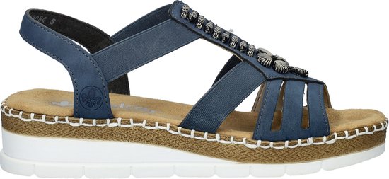 Rieker -Dames - blauw donker - sandalen - maat 37